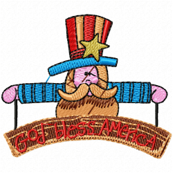 Characters Embroidery Design 6
